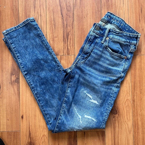American Eagle jeans Cozy Airflex Slim‎ size 29 x 32 - Picture 6 of 13